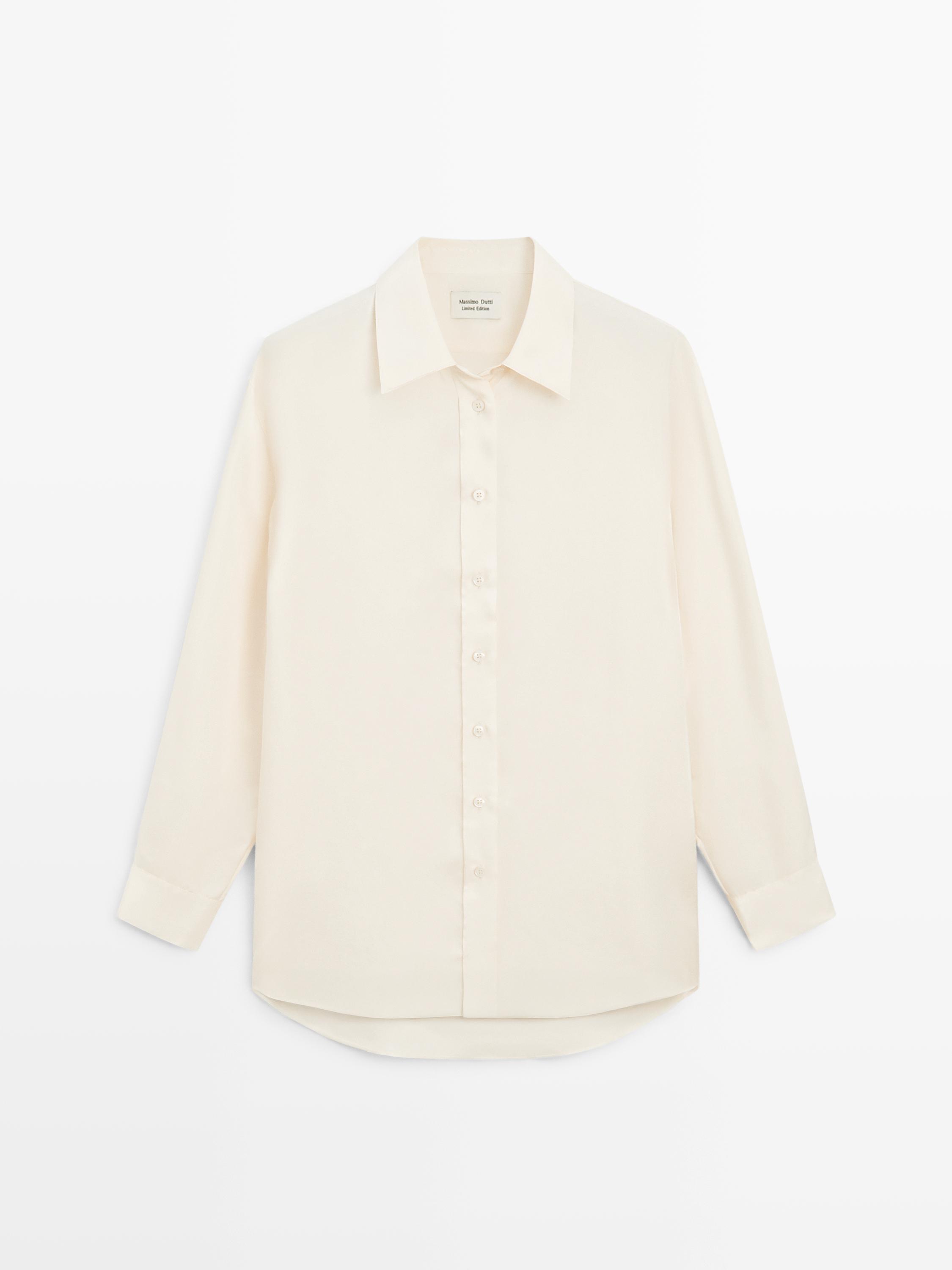 Chemisier fluide satiné oversize - LIMITED